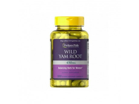 Wild Yam Root 450мг Puritan's Pride (100 капсул)