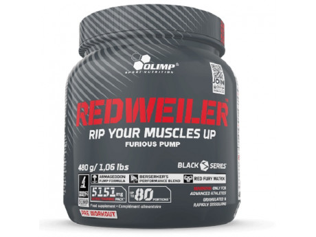 Предтренировочний комплекс REDWEILER Olimp (480 грамів)