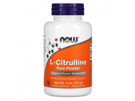 L-Citrulline Pure Powder NOW Foods (113 грамм)