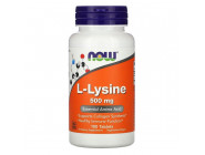 L-Lysine 500 mg NOW Foods (100 пігулок)