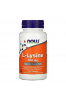 L-Lysine 500 mg NOW Foods (100 пігулок)