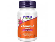 Vitamin А 25 000 IU NOW Foods (100 капсул)