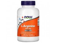 L-Arginine NOW 500 mg (250 вег капсул)