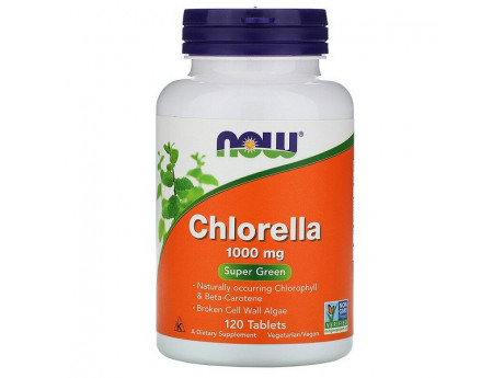 Chlorella 1000 mg NOW Foods (120 пігулок)