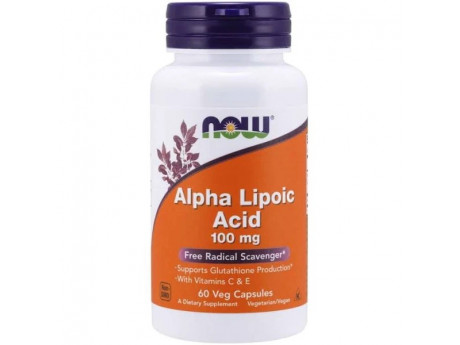 ALA 100 mg NOW Foods (60 вег капсул)