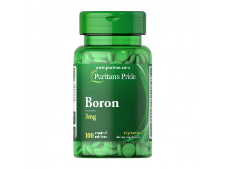 Boron 3 мг Puritan's Pride (100 таблеток)