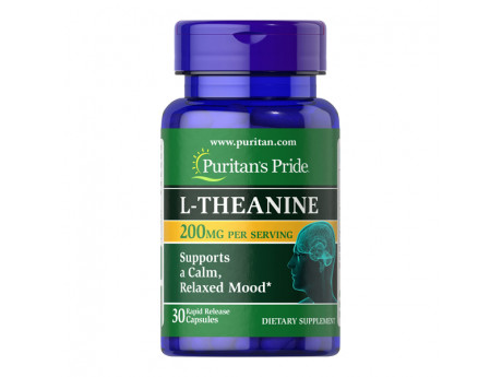 L-Theanine 200 мг Puritan's Pride (30 капсул)