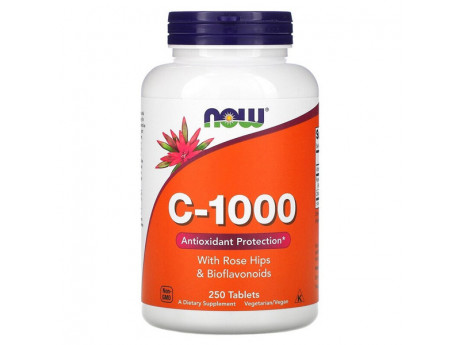 Vitamin C-1000 RH NO TR NOW (250 таблеток)