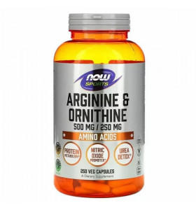 L-Arginine & Ornithine NOW (250 вег капсул)