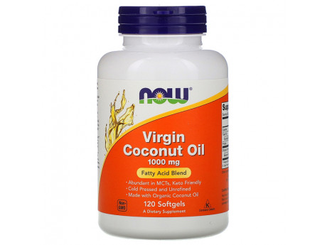 Coconut Oil 1000 mg NOW (120 капсул)