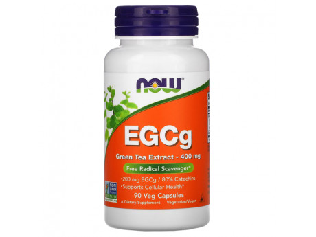 EGCg 400 mg 50% NOW (90 вег капсул)