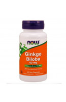 Ginkgo Biloba 60 мг NOW (60 вег капсул)