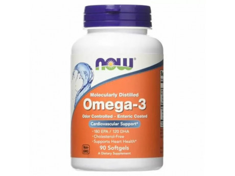 Omega-3 Enteric Now Foods (90 капсул)