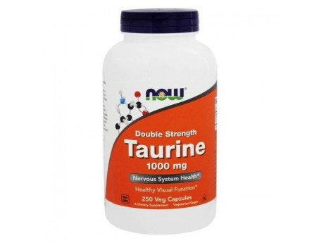 Taurine 1000 мг NOW (250 вег капсул)