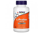 L-Proline 500 мг NOW (120 вег капсул)