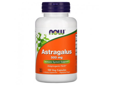Astragalus 500 мг NOW (100 вег капсул)