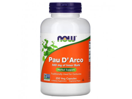 Pau DArco 500 мг NOW (250 вег капсул)