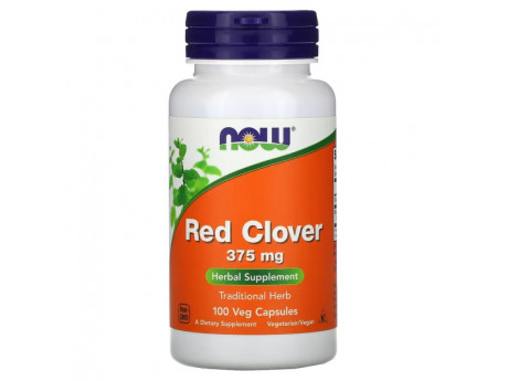 Red Clover 375 мг NOW (100 вег капсул)