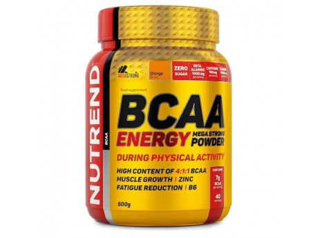 BCAA Energy Mega Strong Powder Nutrend (500 грамм)
