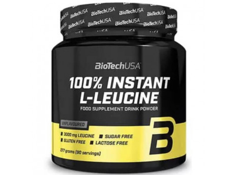 100% Instant L-leucine BioTech USA (277 грамів)