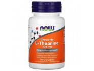 L-Theanine 100 мг NOW (90 жувальних таблеток)