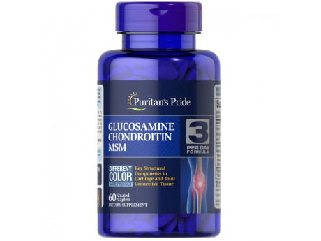 Double Strength Glucosamine, Chondroitin & MSM (60 капсул)