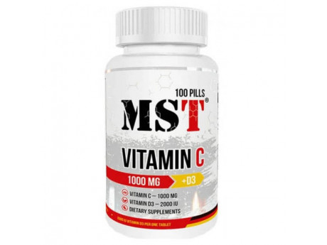 Vitamin C 1000 мг D3 2000 IU MST (100 таблеток)
