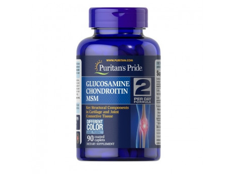 Glucosamine, Chondroitin & MSM (Triple strength) 90 таблеток