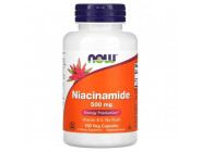 Niacinamide 500 мг NOW (100 вег капсул)