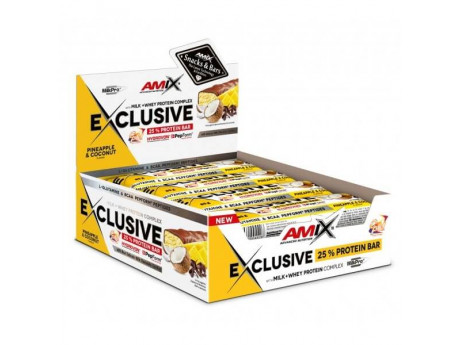 Exclusive Protein Bar Amix (12 штук по 85 грамів)