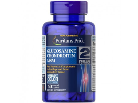 Glucosamine, Chondroitin & MSM (Triple strength) 90 таблеток