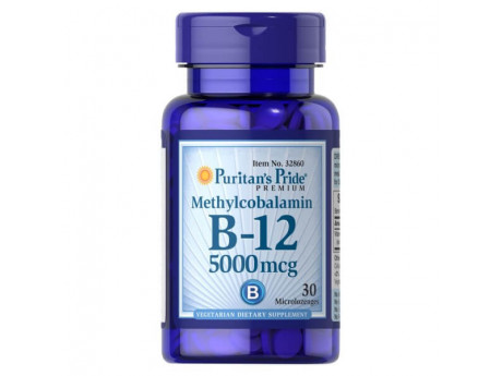 Methylcobalamin Vitamin B-12 5000 мкг Puritan's Pride (30 таблеток)