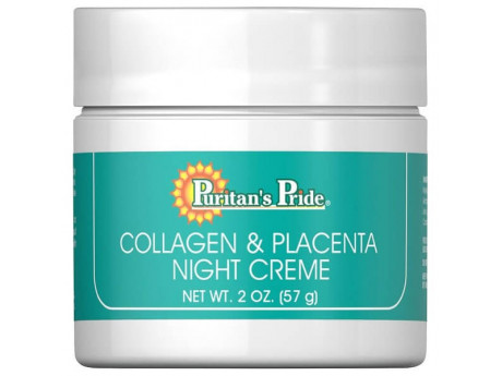 Natural Collagen and Placenta Night Creme Puritan's Pride (57 грамм)