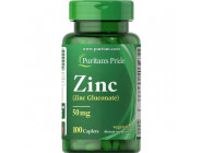 Zinc 50 мг Puritan Pride (100 таблеток) 