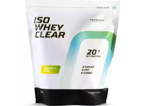 Iso Whey Clear from 86% protein Progress Nutrition (920 грамм)